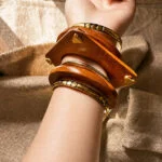 Handcrafted Wooden Bangles Set for Women