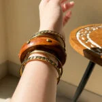 Handcrafted Wooden Bangles Set for Women