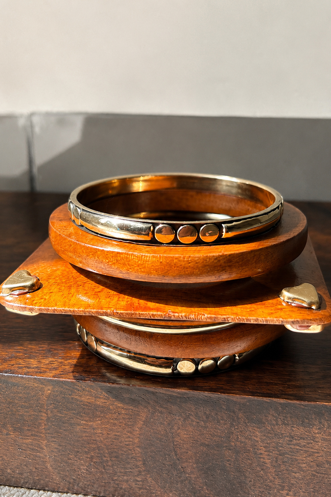 Handcrafted Wooden Bangles Set for Women